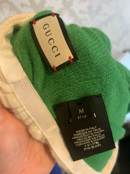 Gucci Brand New Green Jewelled Crystal Charm Joan Hair Turbun size M - V & G Luxe Boutique