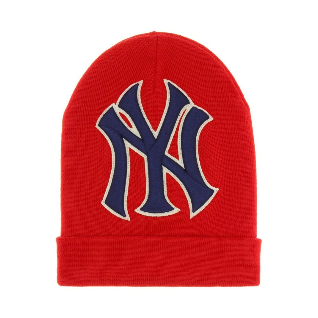 Gucci Brand New Men’s NY Yankees Red Wool Beanie Hat, Size M - V & G Luxe Boutique