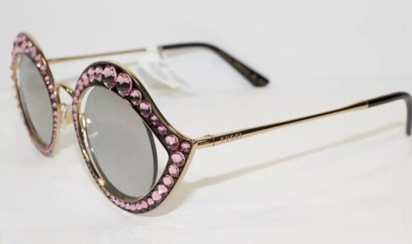Gucci Brand New Pink Cat Crystal Eye Lips Sunglasses - V & G Luxe Boutique