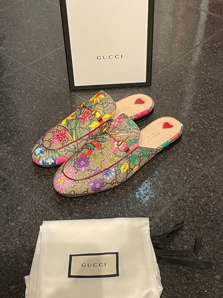 Gucci discount princetown floral