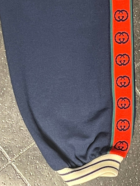 Gucci Brand New Signature Logo Navy Boys Joggers, Age 10 - V & G Luxe Boutique