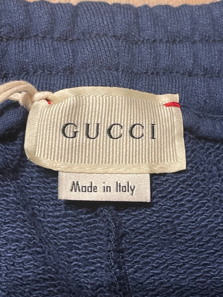 Gucci Brand New Signature Logo Navy Boys Joggers, Age 10 - V & G Luxe Boutique