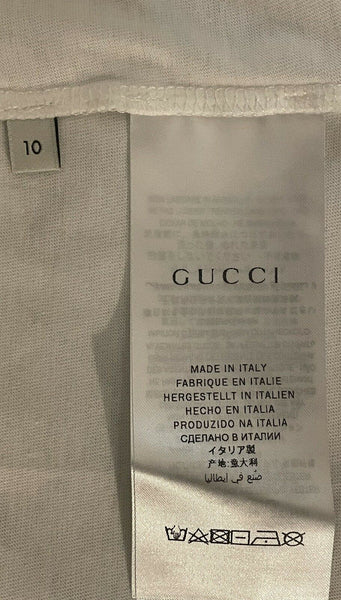 Gucci Child's White Cotton Kingsnake T Shirt Size Age 10 - V & G Luxe Boutique