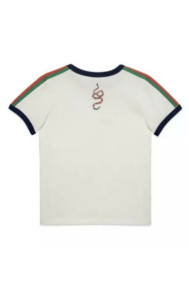 Gucci Child's White Cotton Kingsnake T Shirt Size Age 10 - V & G Luxe Boutique
