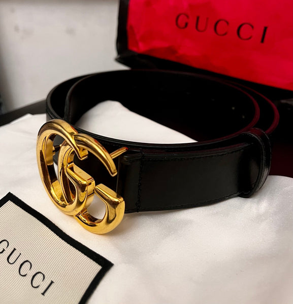 Gucci GG Black Belt Size XS/S - V & G Luxe Boutique