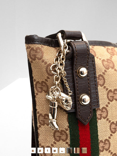 Gucci GG Monogram & Web Crossbody Bag - V & G Luxe Boutique