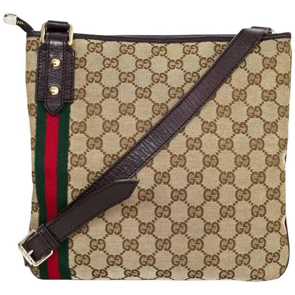Gucci GG Monogram & Web Crossbody Bag - V & G Luxe Boutique
