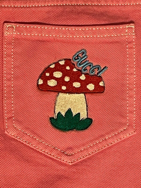 Gucci Girls Pink Ladies Logo Jeans Age 12 years or Small Ladies - V & G Luxe Boutique