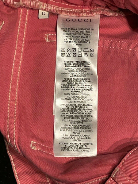 Gucci Girls Pink Ladies Logo Jeans Age 12 years or Small Ladies - V & G Luxe Boutique