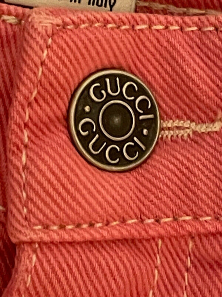 Gucci Girls Pink Ladies Logo Jeans Age 12 years or Small Ladies - V & G Luxe Boutique