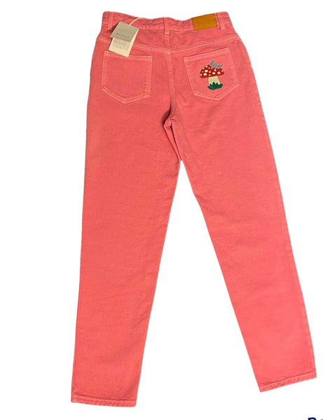 Gucci Girls Pink Ladies Logo Jeans Age 12 years or Small Ladies - V & G Luxe Boutique