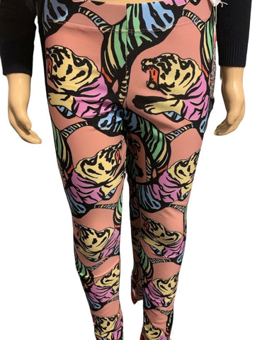 Gucci Girls Silver Logo Multicolour Tiger Leggings Age 8 - V & G Luxe Boutique