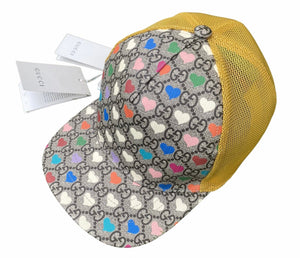 Gucci Heart Print GG Logo Baseball Cap - V & G Luxe Boutique