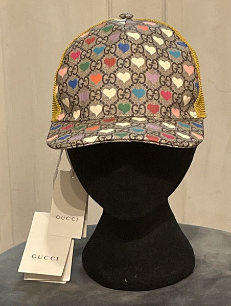 Gucci Heart Print GG Logo Baseball Cap - V & G Luxe Boutique