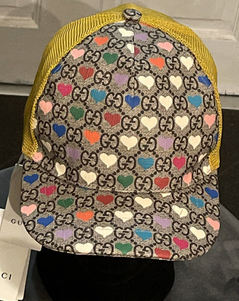 Gucci Heart Print GG Logo Baseball Cap - V & G Luxe Boutique