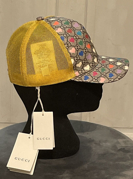 Gucci Heart Print GG Logo Baseball Cap - V & G Luxe Boutique