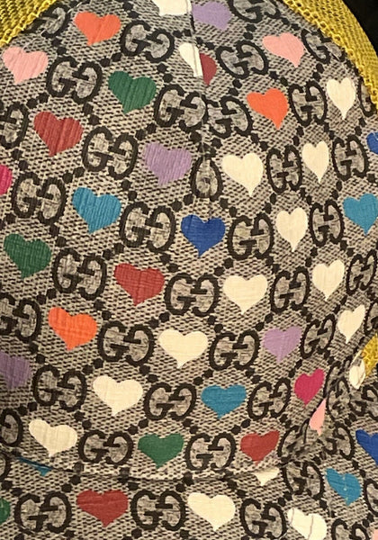 Gucci Heart Print GG Logo Baseball Cap - V & G Luxe Boutique