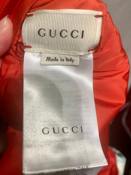 Gucci Kids Boys Reversible Hooded Puffer Web Jacket Coat, 12-18 Months - V & G Luxe Boutique