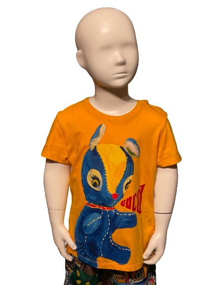 Gucci Kids Boys Yellow Animal Print T Shirt Top, Age 3 - V & G Luxe Boutique