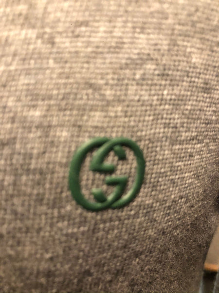 Gucci Kids GG Logo Boys Grey Button Up Cardigan, Age 8 - V & G Luxe Boutique