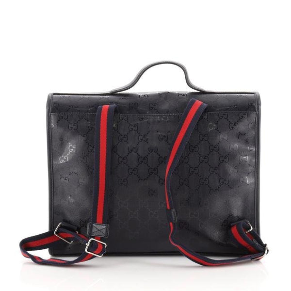 Gucci Navy Blue GG Monogram Unisex Backpack - V & G Luxe Boutique
