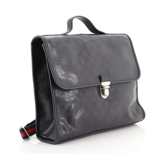 Gucci Navy Blue GG Monogram Unisex Backpack - V & G Luxe Boutique