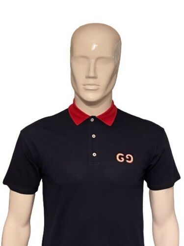 Gucci Navy Polo with GG embroidery Size Age 12 or Small Adult - V & G Luxe Boutique