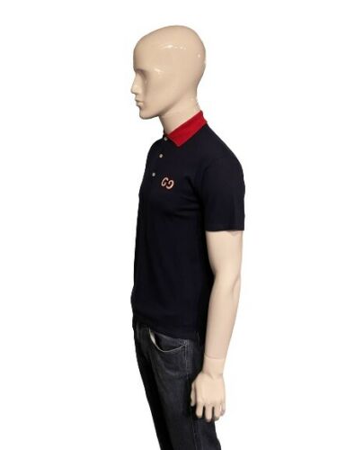 Gucci Navy Polo with GG embroidery Size Age 12 or Small Adult - V & G Luxe Boutique