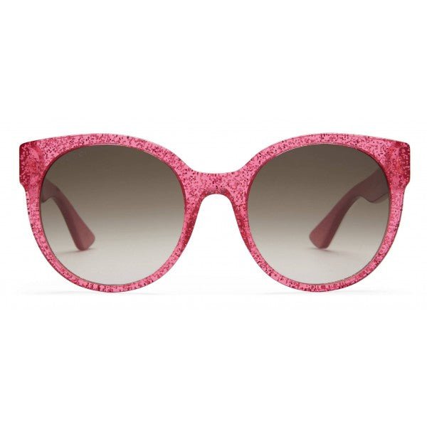 Gucci Pink Ladies Glittered Sunglasses - V & G Luxe Boutique