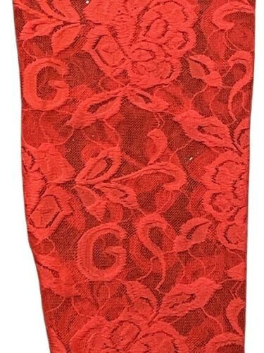 Gucci Red Floral Lace Tights Size Medium RRP £395 Sold Out Online - V & G Luxe Boutique
