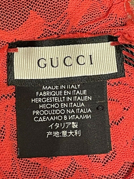 Gucci Red Floral Lace Tights Size Medium RRP £395 Sold Out Online - V & G Luxe Boutique