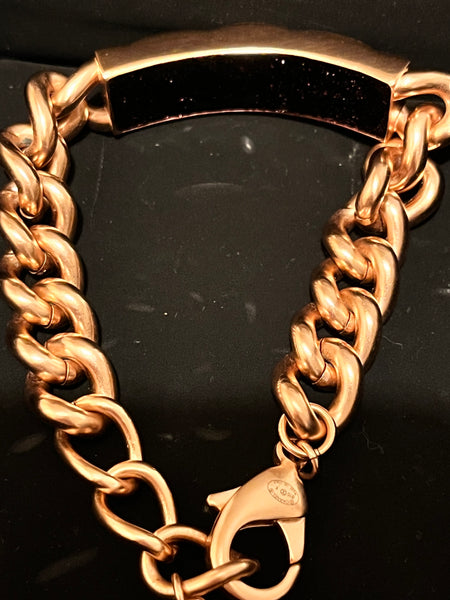 Chanel Chunky Bracelet with CC Charm