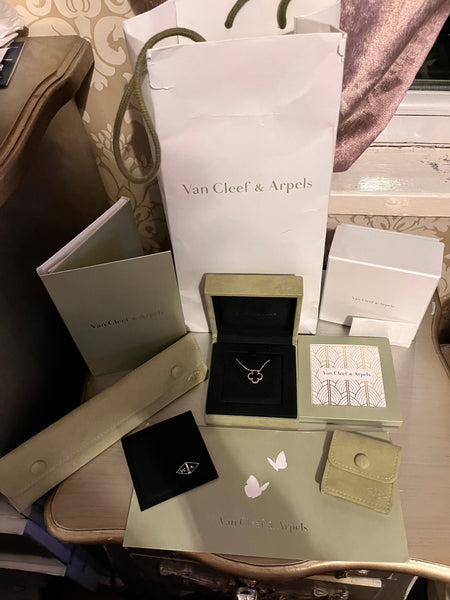 Van Cleef & Arpels Vintage Alahambra Onyx Necklace