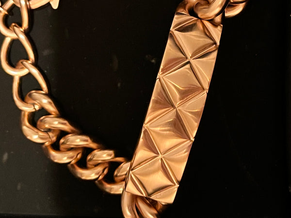 Chanel Chunky Bracelet with CC Charm