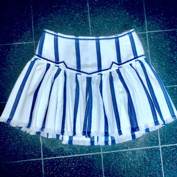 Isabel Marant Etoile Delia Striped Mini Skirt UK 8 - V & G Luxe Boutique