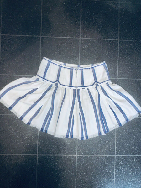 Isabel Marant Etoile Delia Striped Mini Skirt UK 8 - V & G Luxe Boutique