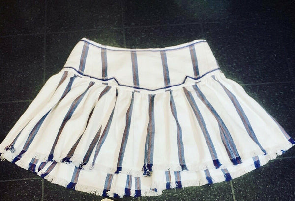 Isabel Marant Etoile Delia Striped Mini Skirt UK 8 - V & G Luxe Boutique