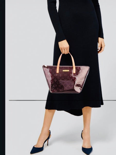 Louis Vuitton Amaranth Burgundy Leather Bellevue PM Shoulder Bag - V & G Luxe Boutique