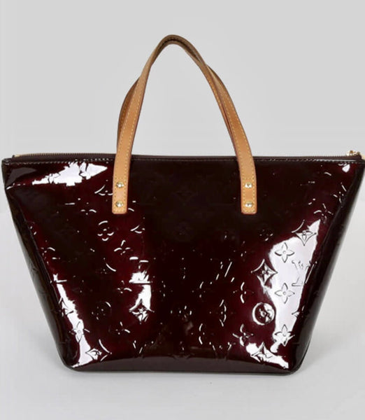 Louis Vuitton Amaranth Burgundy Leather Bellevue PM Shoulder Bag - V & G Luxe Boutique