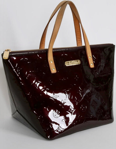 Louis Vuitton Amaranth Burgundy Leather Bellevue PM Shoulder Bag - V & G Luxe Boutique