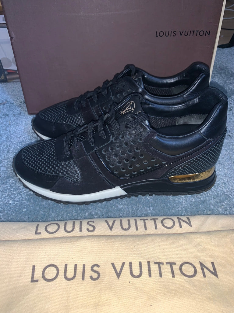Run away leather low trainers Louis Vuitton Black size 6 UK in