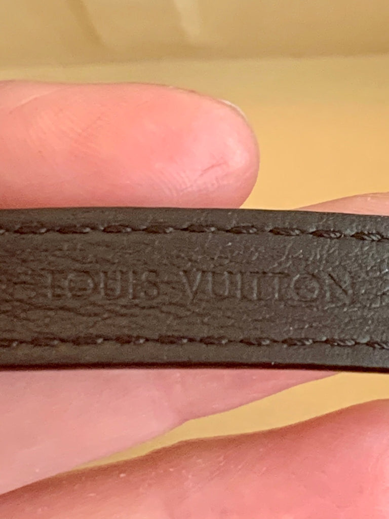 Louis Vuitton Black Leather Triple Bracelet, Small / Medium – V & G Luxe  Boutique