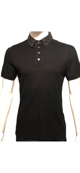 Louis Vuitton Men’s Black Damier Pique Polo Shirt, Size Small - V & G Luxe Boutique