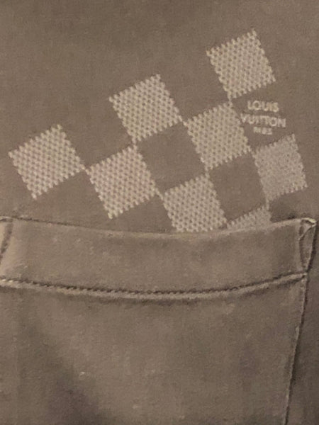 Louis Vuitton Men's Black Damier Pocket T-Shirt, Size S (Small) - V & G Luxe Boutique
