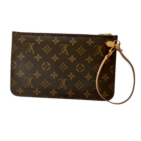 Louis Vuitton MM Monogram Wristlet Classic Print Clutch Bag - V & G Luxe Boutique
