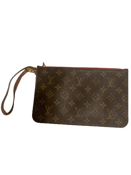 Louis Vuitton MM Monogram Wristlet Classic Print Clutch Bag - V & G Luxe Boutique