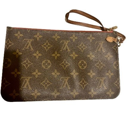 Louis Vuitton MM Monogram Wristlet Classic Print Clutch Bag - V & G Luxe Boutique