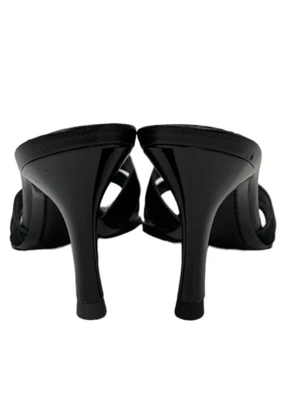 Louis Vuitton Monogram Black heels - V & G Luxe Boutique