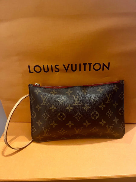 Louis Vuitton Monogram Wristlet Classic Print Clutch Bag - V & G Luxe Boutique