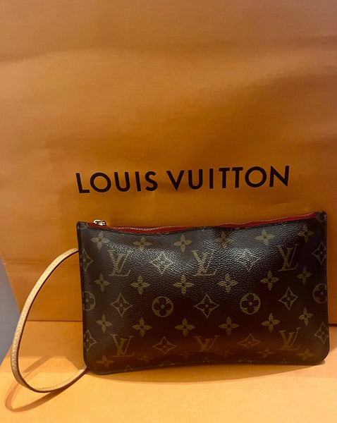 Louis Vuitton Monogram Wristlet Classic Print Clutch Bag - V & G Luxe Boutique